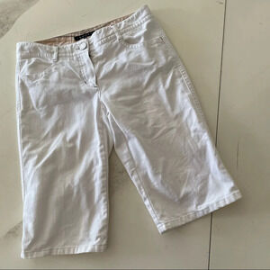 Theory White Biker Shorts - Size 2
